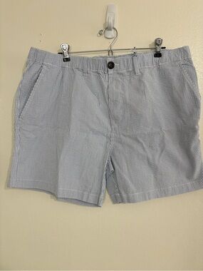 NWT Chubbies The‎ Bushwoods 5.5” Seersucker Stretch Shorts in Blue Stripe XXL